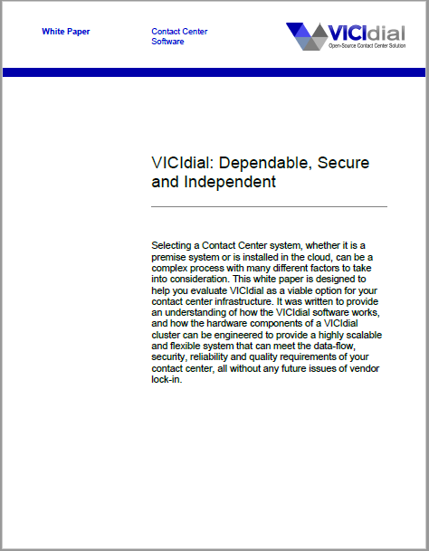 VICIdial Whitepaper